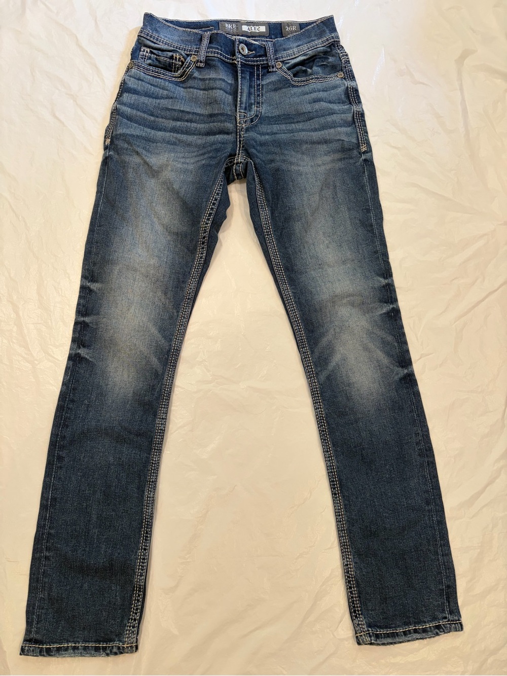 BKE Alec Jeans Men's 26Rx30 Blue Medium Wash Straight Stretch